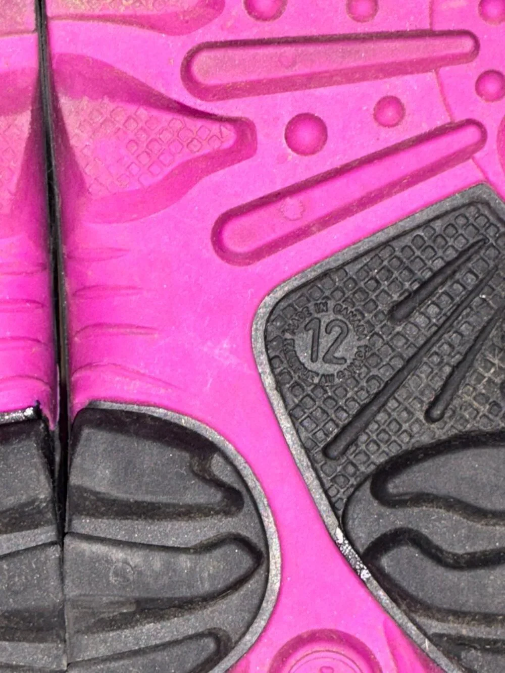 Kamik Rocket Kids Snow Boots Size 12 Pink Black Waterproof Insulated -40°F EUC
